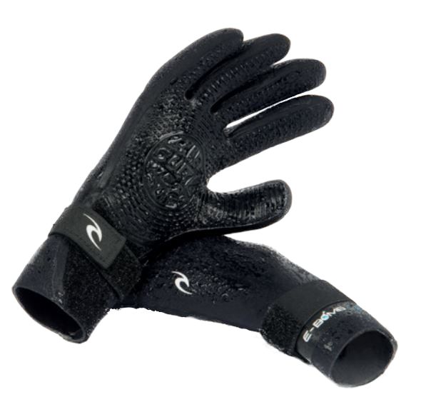 neopren-handschuhe-ripcurl Produktfoto von schwarzen Neoprenhandschuhen